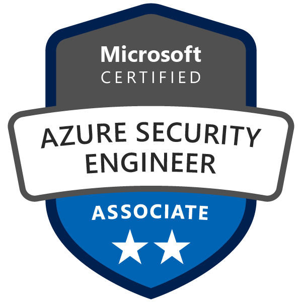 Azure certificate logo